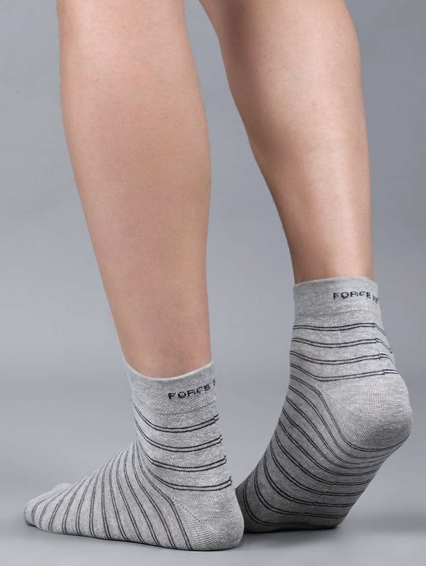 men pack of 3 striped ankle length sock - 21863703 -  Standard Image - 3