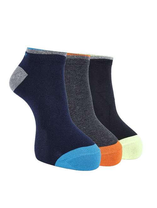 men pack of 3 solid ankle length socks - 21863734 -  Standard Image - 0