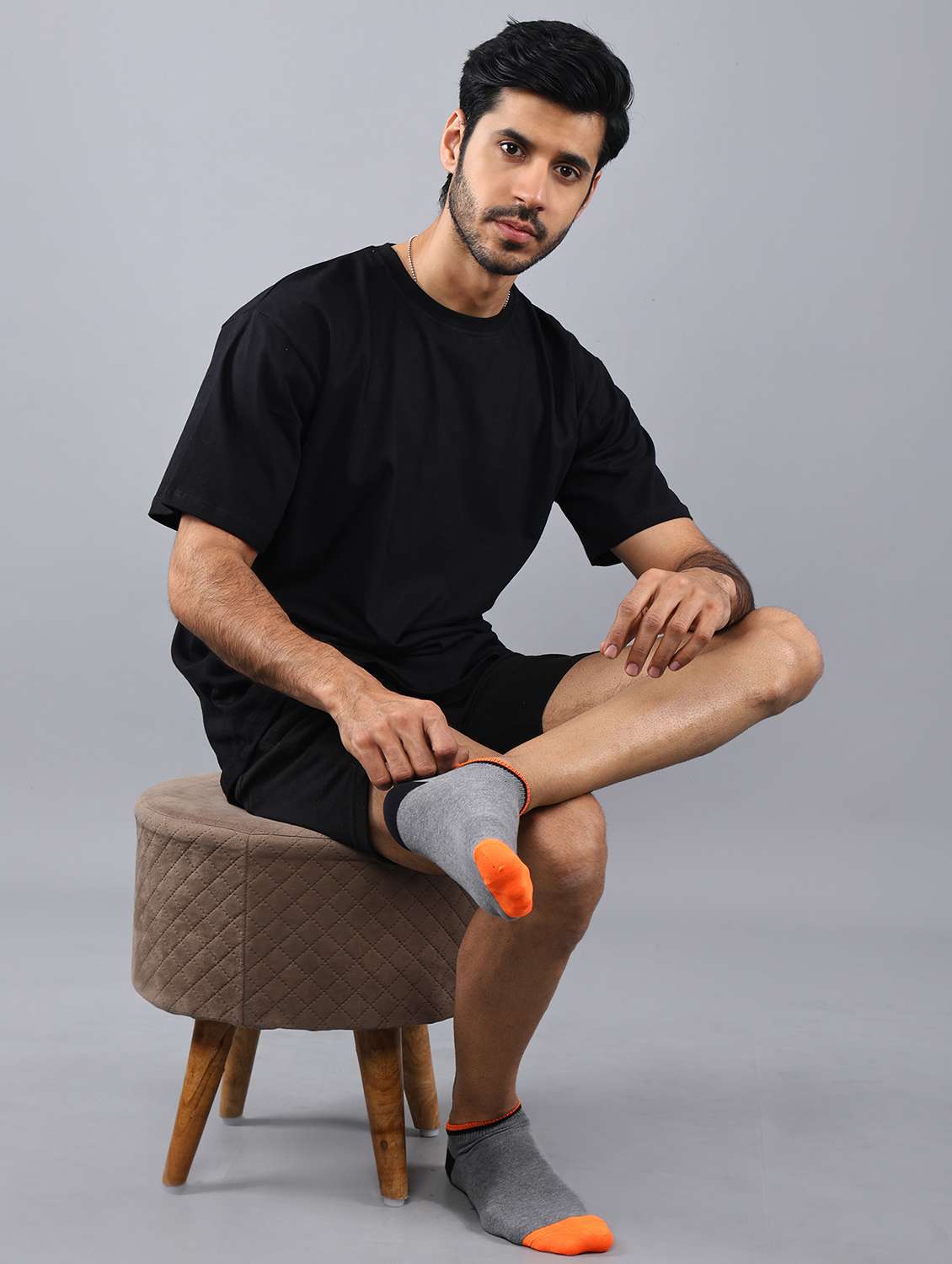 men pack of 3 solid ankle length socks - 21863734 -  Standard Image - 5