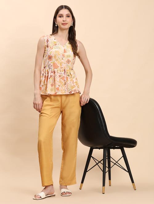 women printed top and trouser co-ord set - 21863849 -  Standard Image - 0
