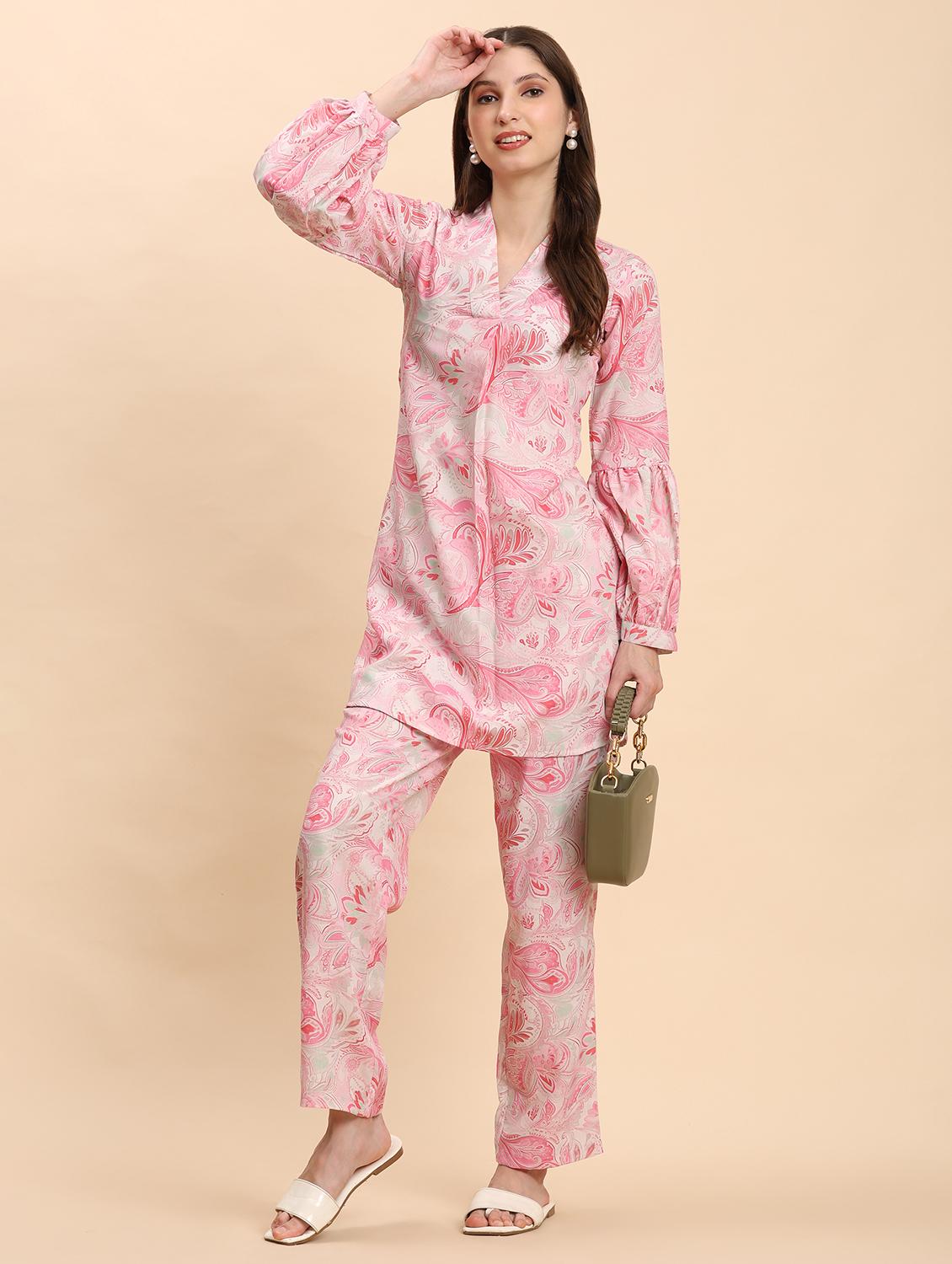 women printed ethnic co-ord set - 21863914 - Zoom Image - 0