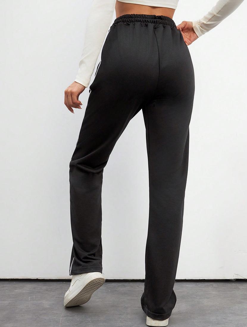 women high rise tapered track pant - 21864110 - Standard Image - 3
