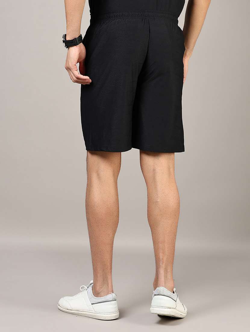 men solid mid rise regular fit shorts - 21864299 -  Standard Image - 3