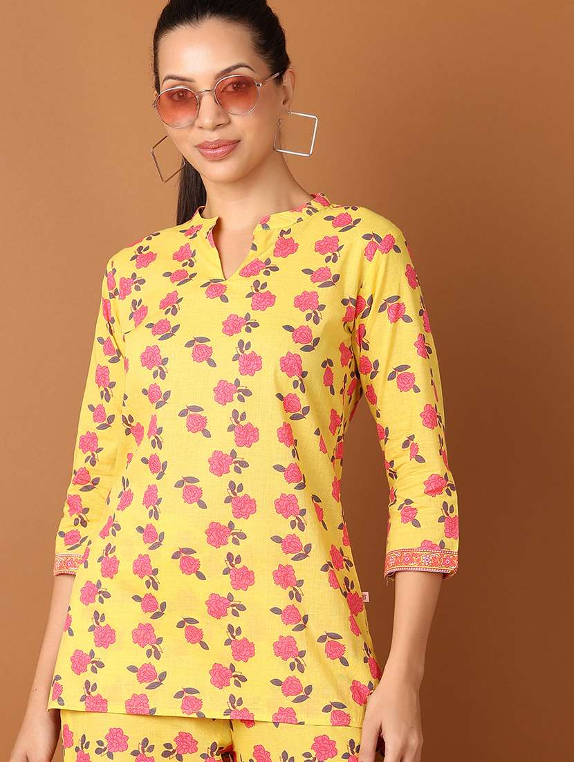 Mustard Cotton Coord Set - 21864354 -  Standard Image - 3