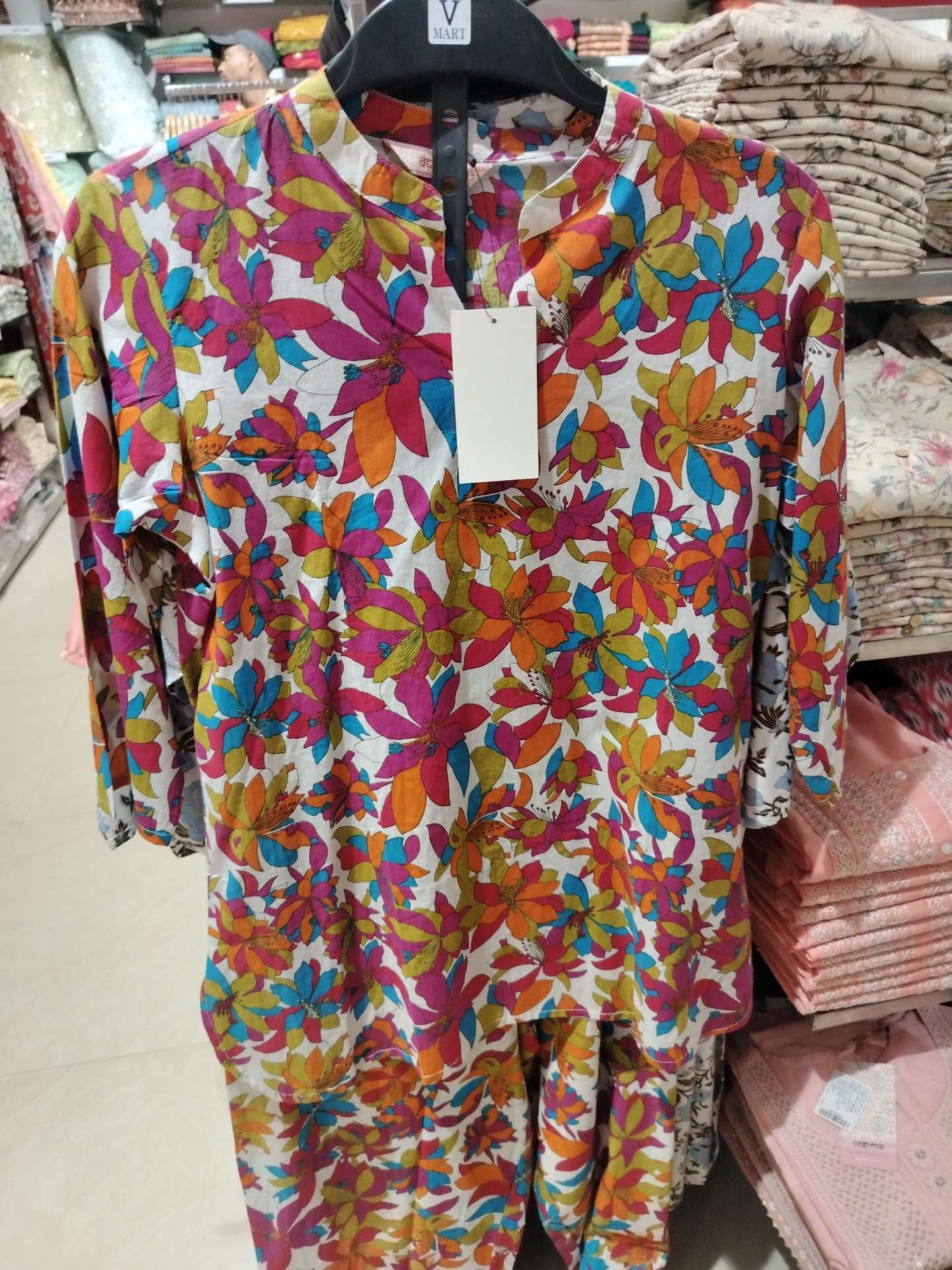 off white rayon coord set - 21864360 - Zoom Image - 0