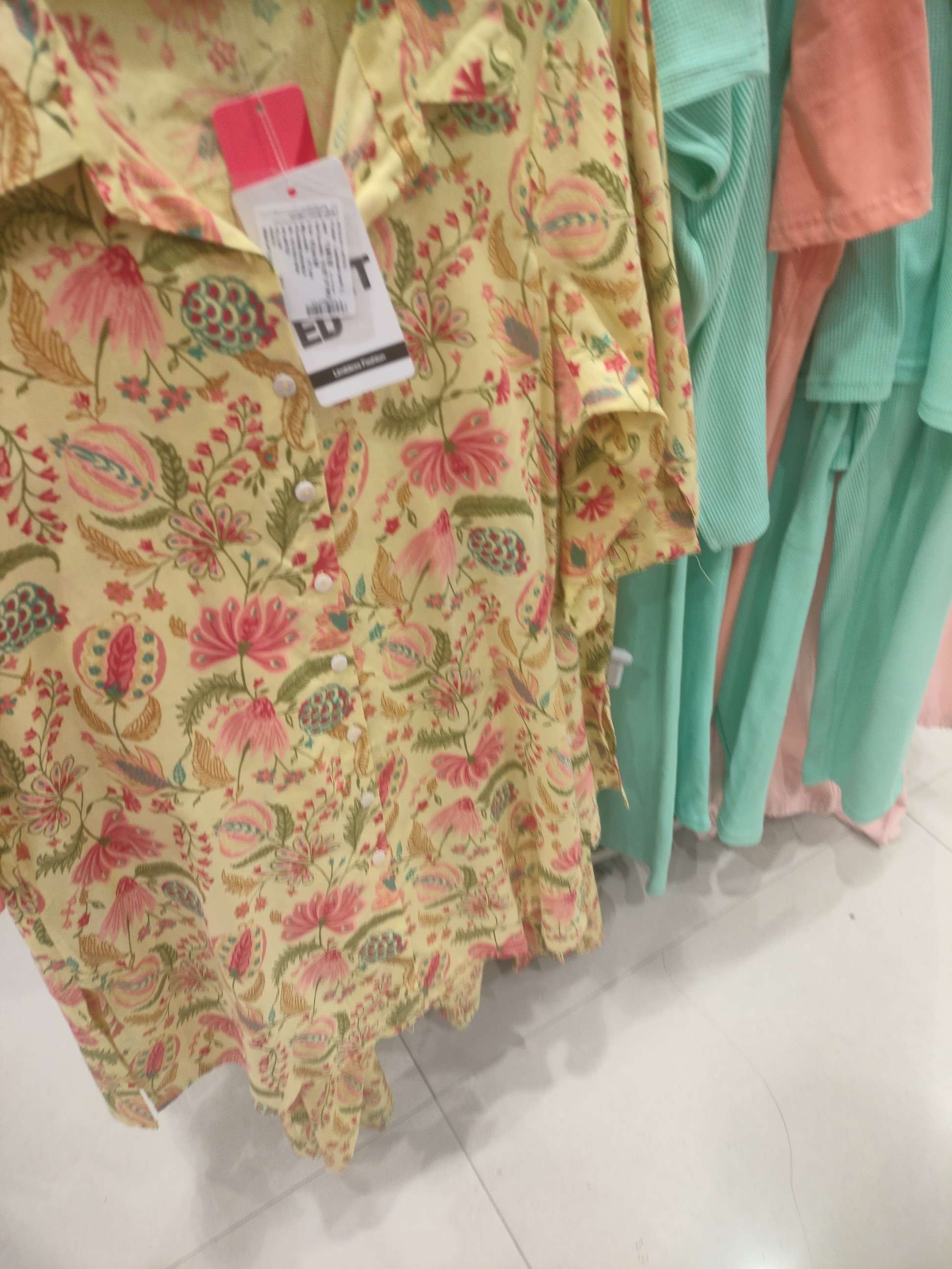 yellow rayon coord set - 21864410 - Zoom Image - 0