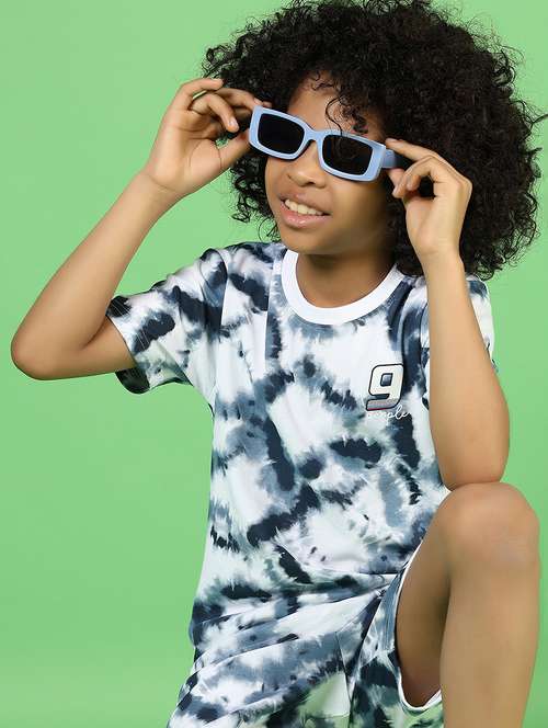 boys printed short sleeves co-ord set