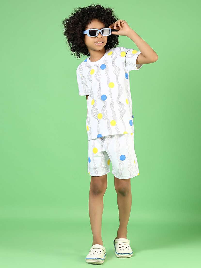 boys printed short sleeves co-ord set - 21864599 -  Standard Image - 5