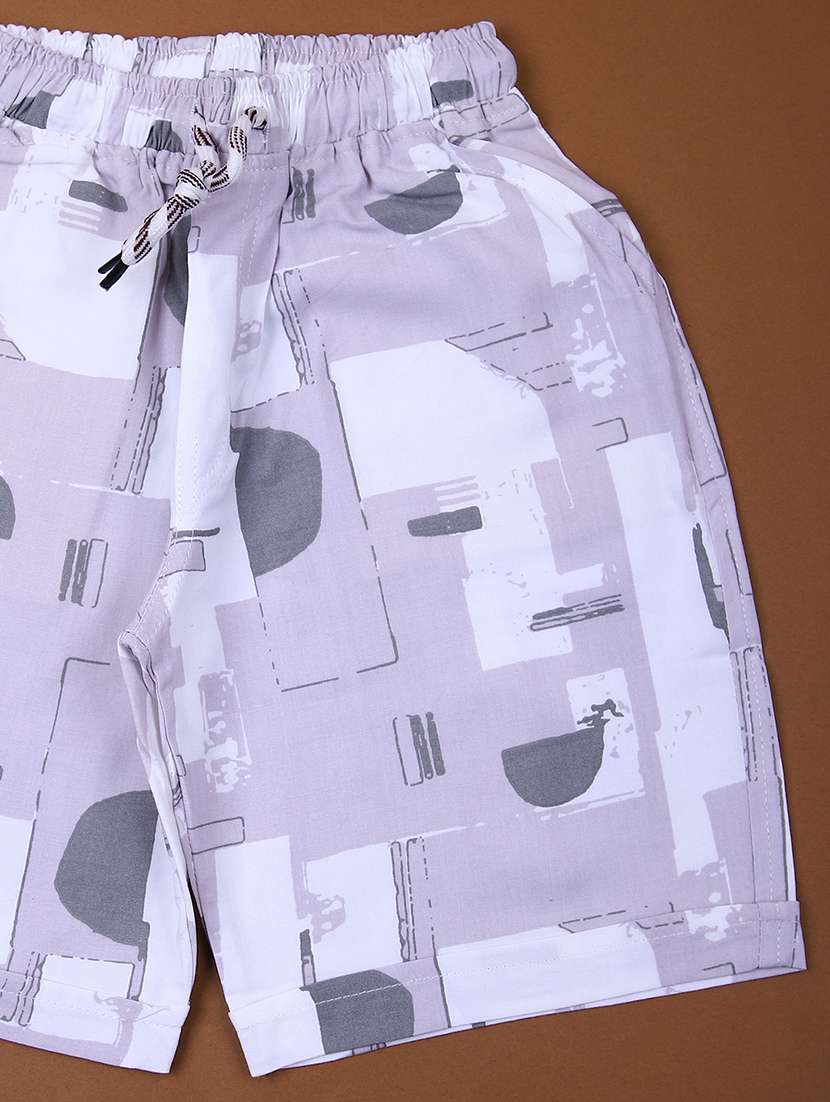 boys printed shirt and short co-ord set - 21864601 -  Standard Image - 3