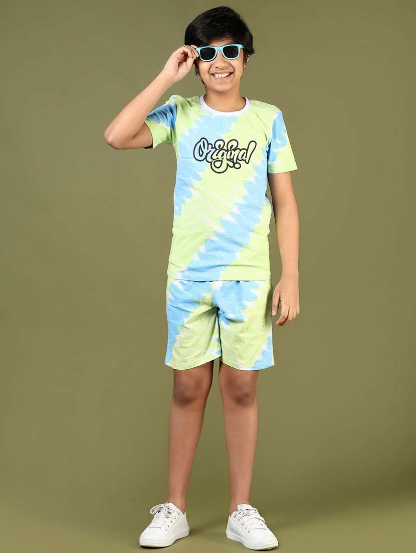 boys printed short sleeves co-ord set - 21864620 -  Standard Image - 5