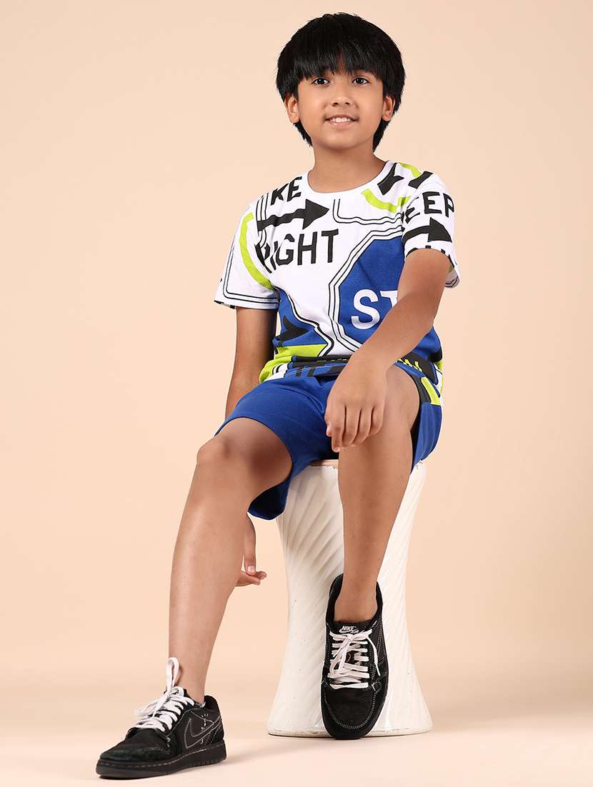 boys printed short sleeves co-ord set - 21864622 -  Standard Image - 5