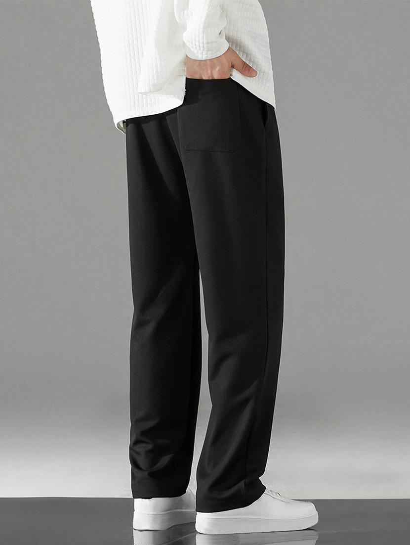 men solid mid rise relaxed fit track pant - 21865748 - Standard Image - 3