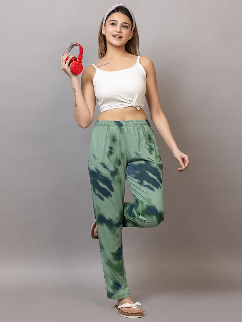 women printed mid rise lounge wear pajama - 21866543 - Standard Image - 5