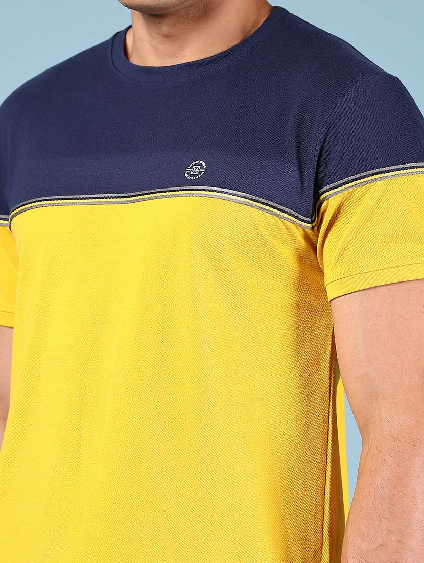 men color blocked short sleeve regular fit t-shirt - 21871163 -  Standard Image - 3