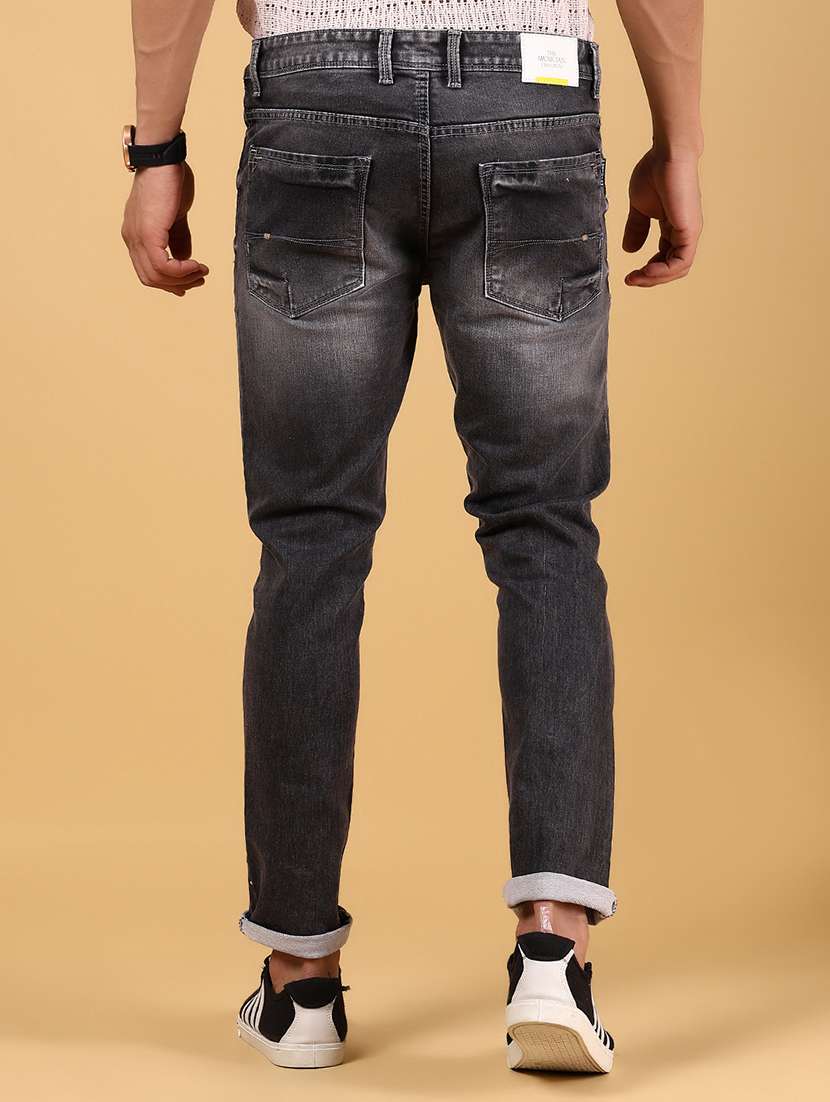 men solid mid rise slim fit jean - 21871447 -  Standard Image - 3