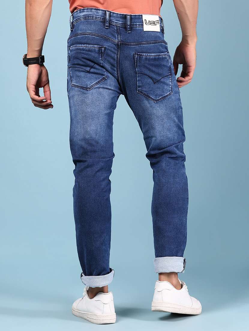 men solid mid rise slim fit jean - 21871499 -  Standard Image - 3