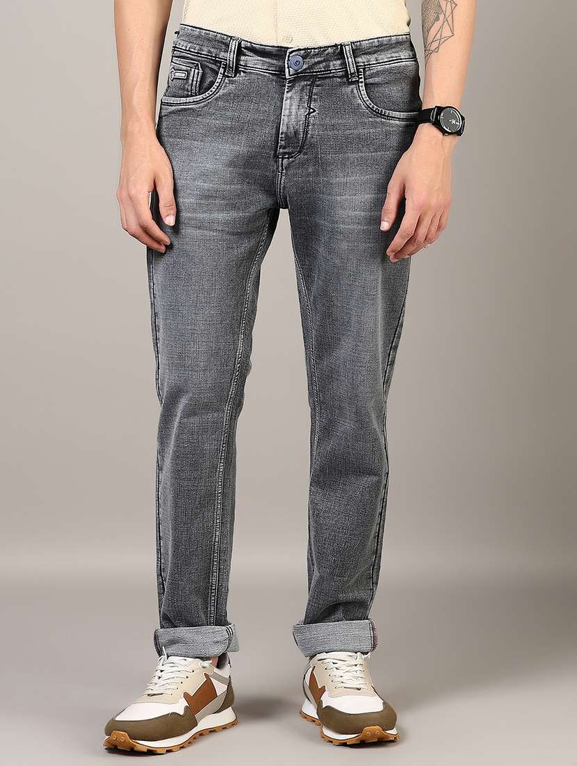 men solid mid rise slim fit jean - 21871629 - Zoom Image - 0