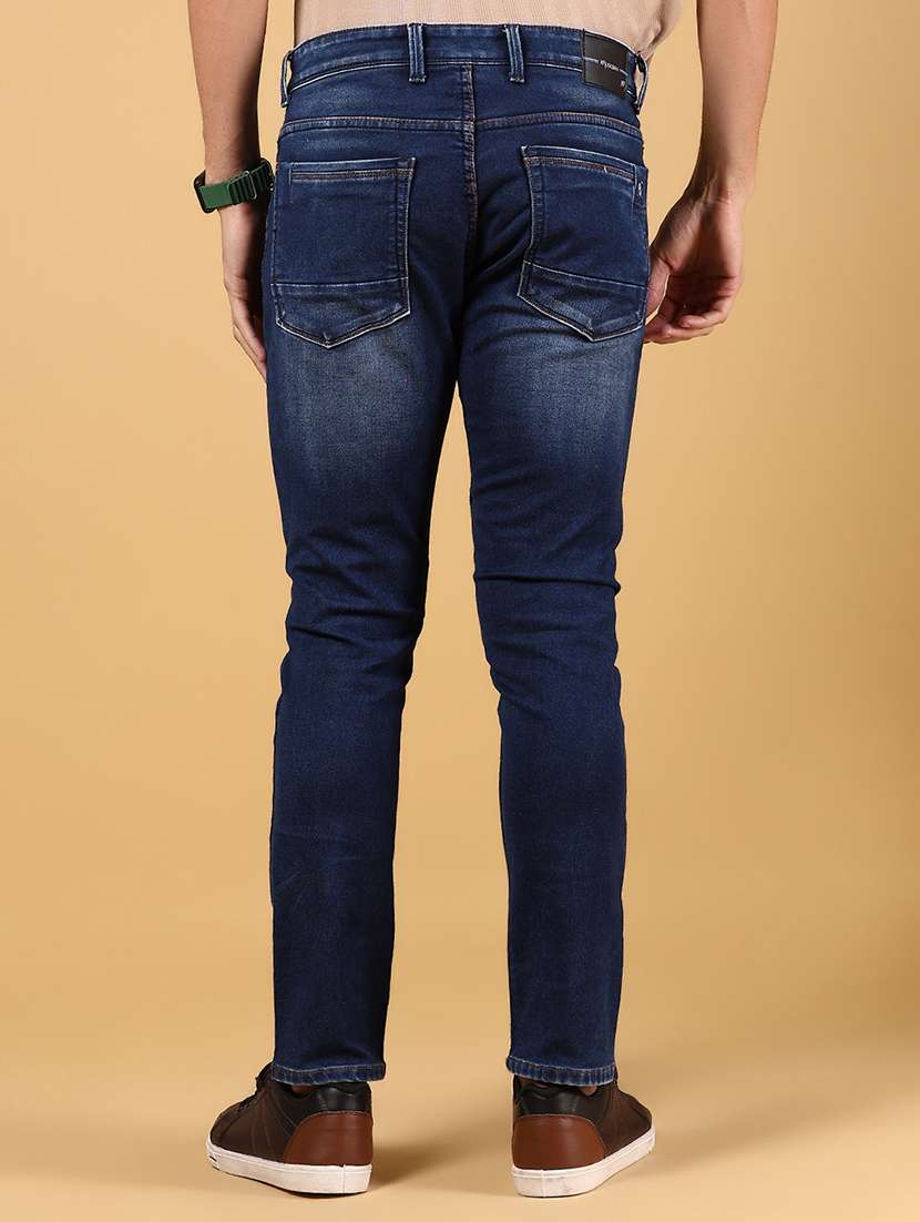 men solid mid rise slim fit jean - 21871783 - Standard Image - 3