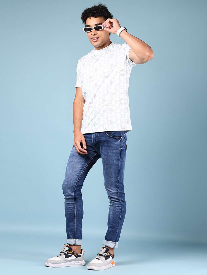 men solid mid rise skinny fit jean - 21871787 -  Standard Image - 5