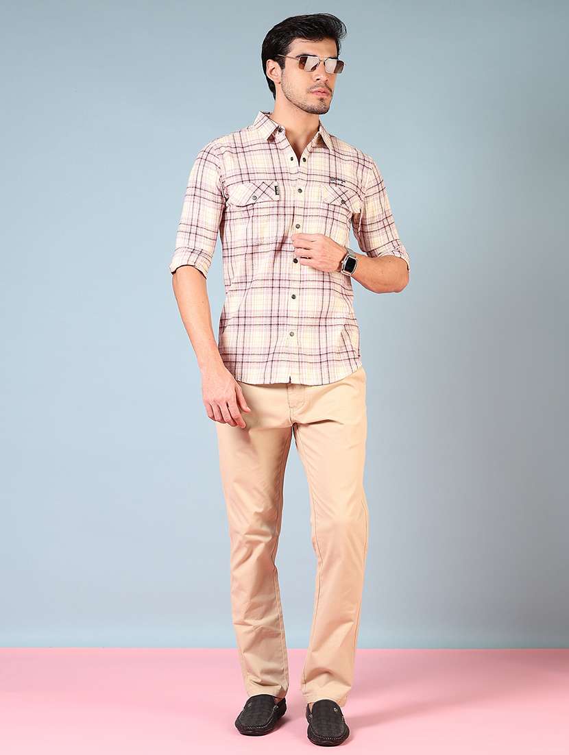 men checkered long sleeve regular fit casual shirt - 21871827 -  Standard Image - 5