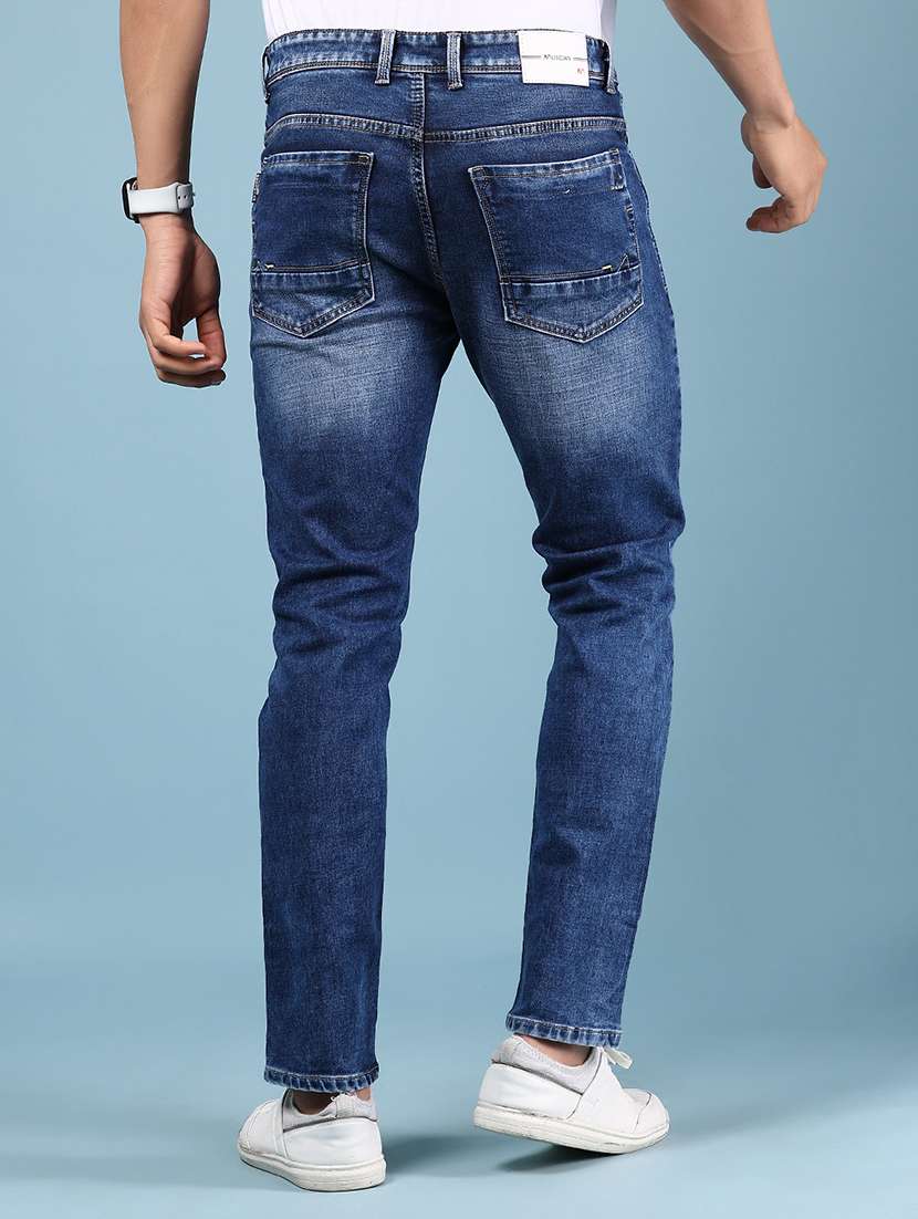 men solid mid rise slim fit jean - 21871946 -  Standard Image - 3