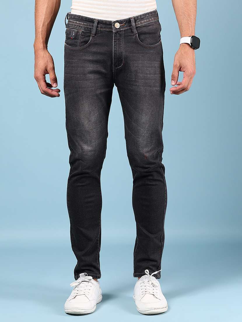 men solid mid rise skinny fit jean - 21872222 -  Zoom Image - 0