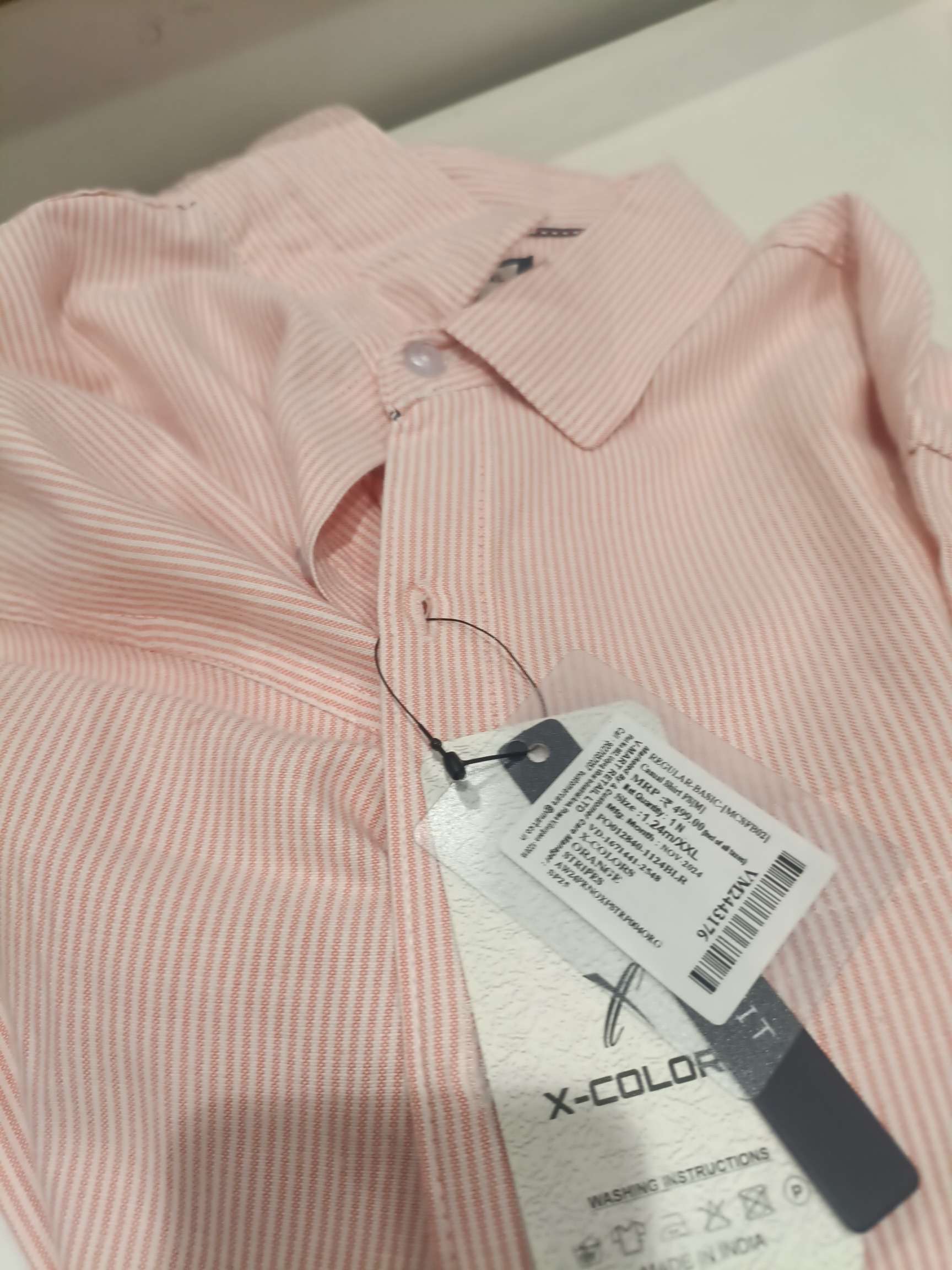orange oxford casual shirt - 21872233 - Zoom Image - 0