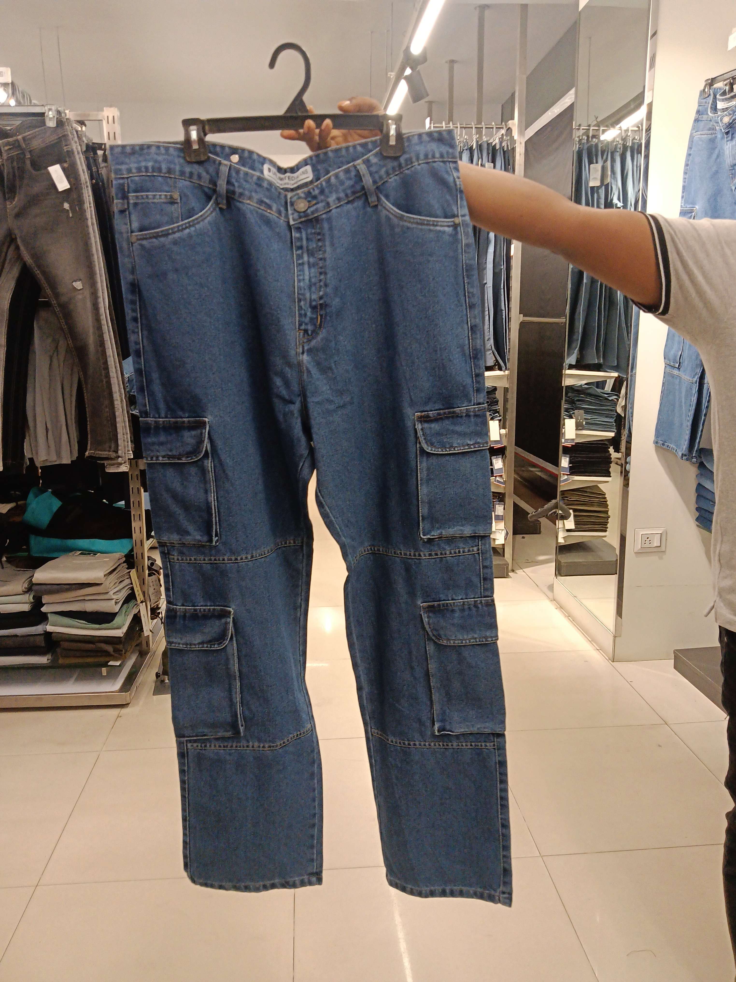 mid blue twill jeans - 21872308 - Zoom Image - 0