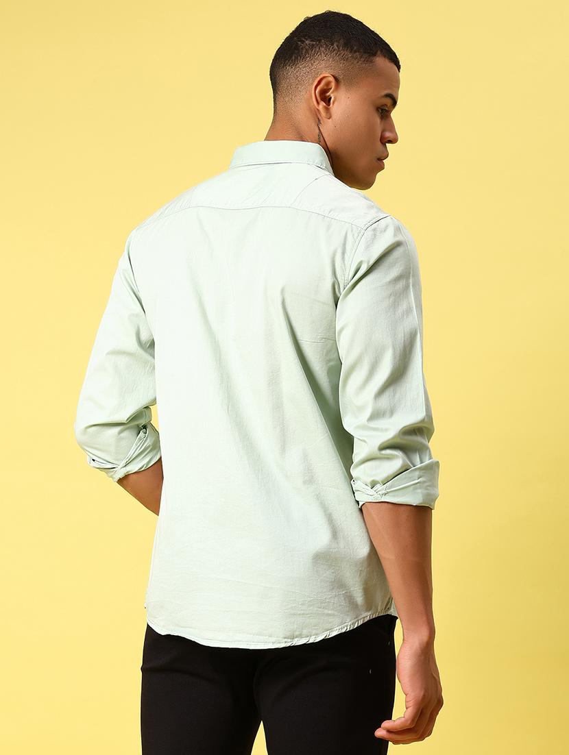 men solid collared long sleeve shirt - 21872355 - Standard Image - 3