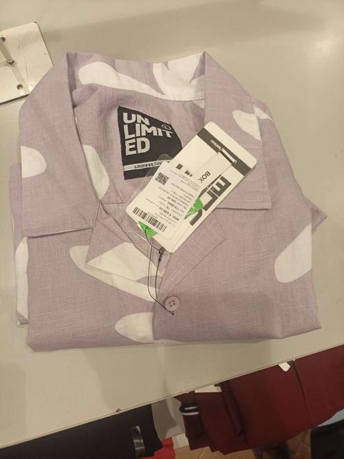 purple slub casual shirt - 21872453 - Standard Image - 0
