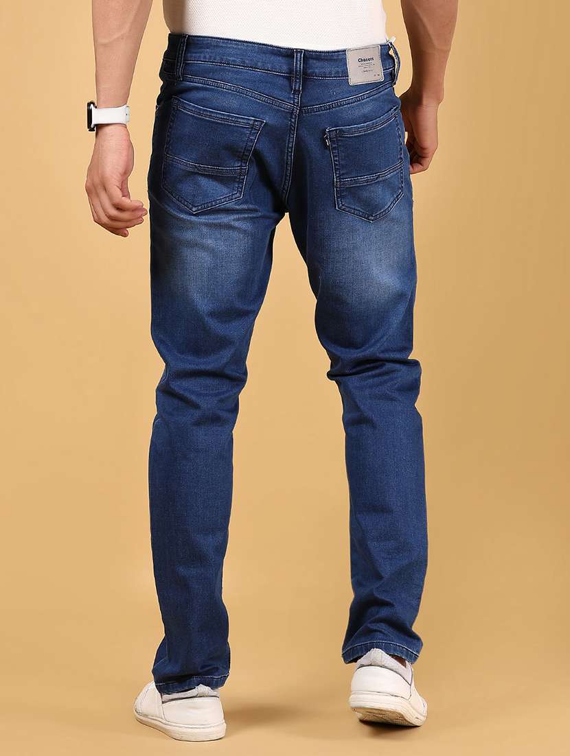men solid mid rise slim fit jean - 21872527 -  Standard Image - 3
