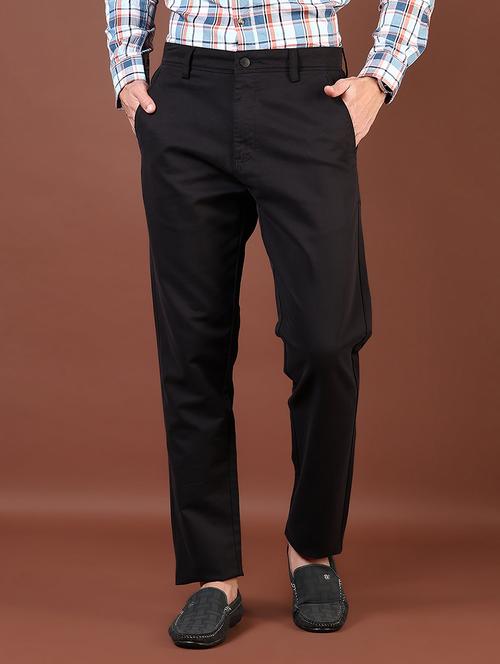 men solid mid rise straight fit chinos  - 21872629 -  Standard Image - 0