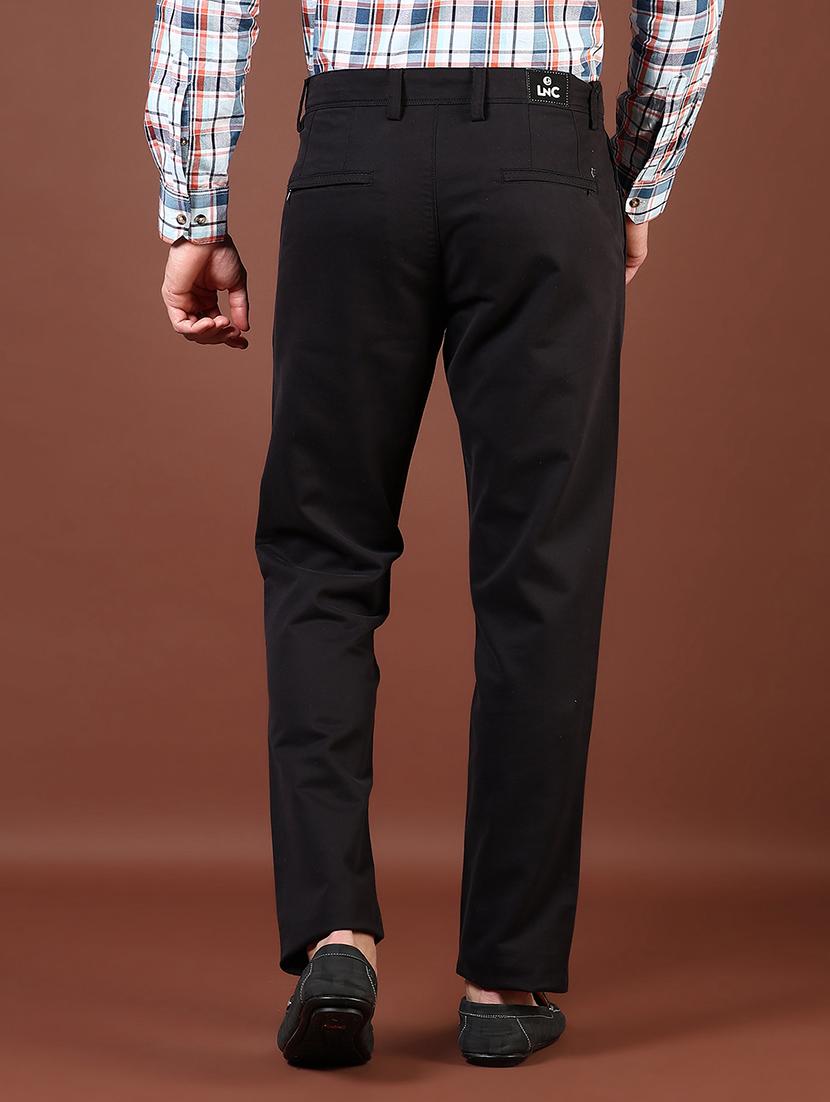 men solid mid rise straight fit chinos - 21872629 - Standard Image - 3