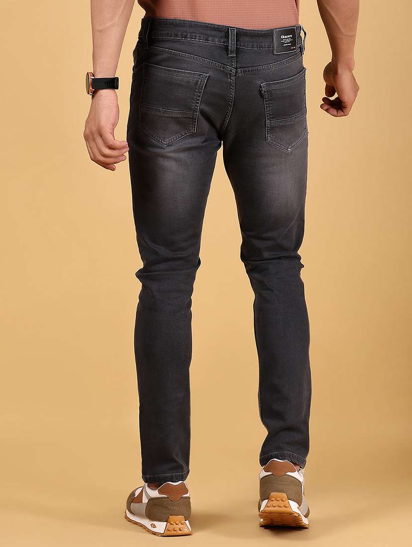 men solid mid rise slim fit jean - 21872631 -  Standard Image - 3