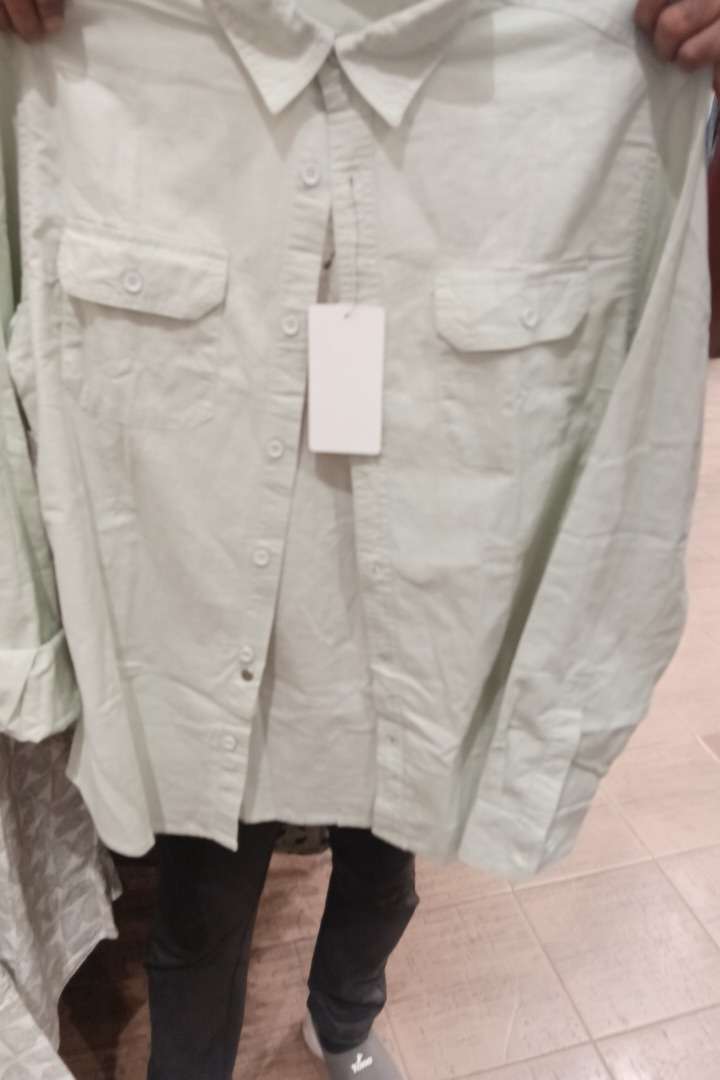light green amsler slub casual shirt - 21872646 - Zoom Image - 0