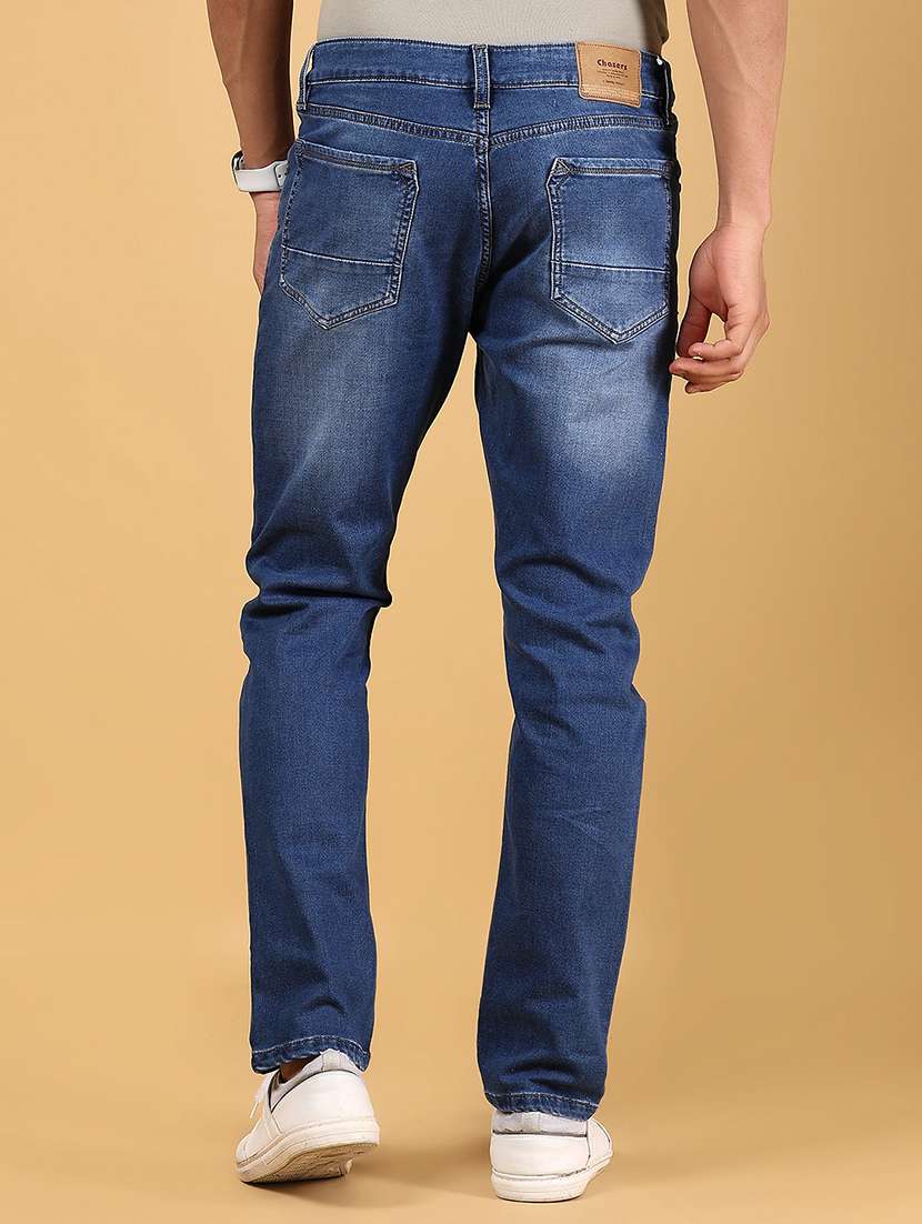 men solid mid rise slim fit jean - 21872663 - Standard Image - 3