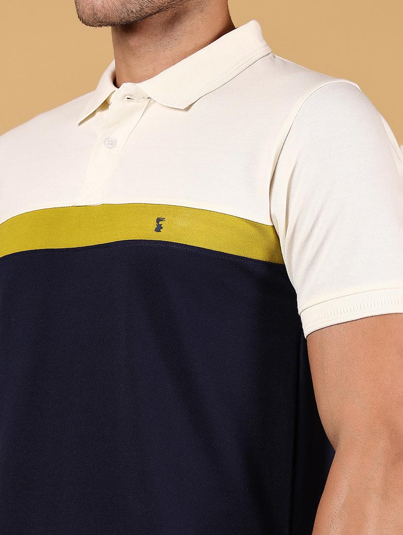 men color block short sleeve regular fit polo t-shirt - 21872666 - Standard Image - 3