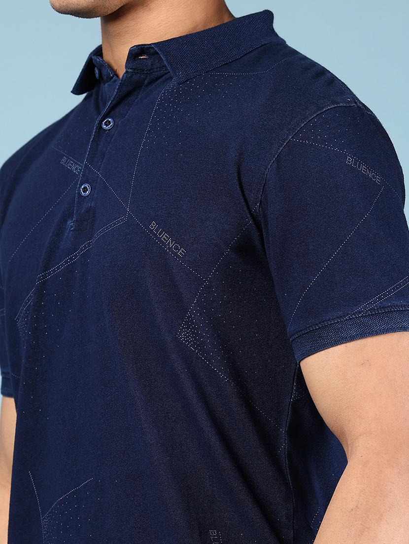 men printed short sleeve regular fit polo t-shirt - 21872686 - Standard Image - 3