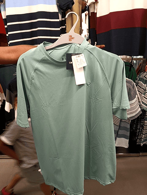 green polyester tshirt - 21872692 -  Standard Image - 0