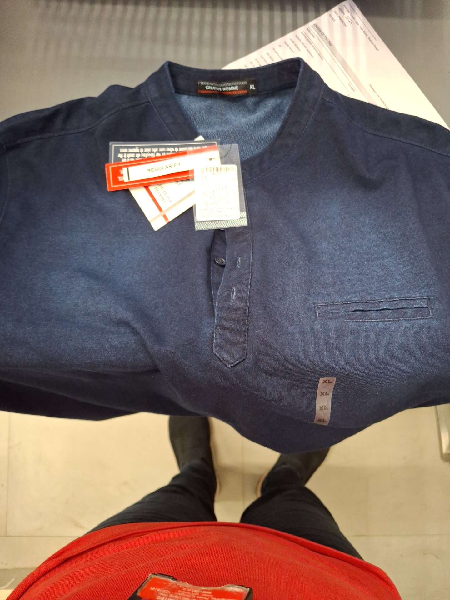 indigo blue knitted tshirt - 21872724 - Zoom Image - 0