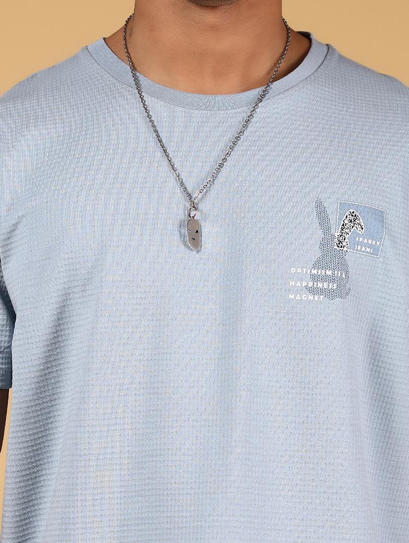 men front & back print round neck regular fit t-shirt - 21872731 - Standard Image - 3