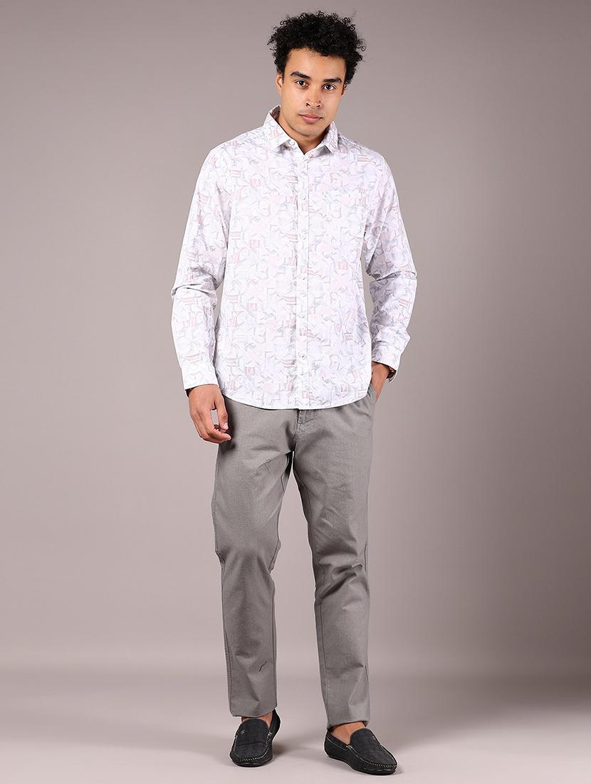men printed collaerd long sleeve shirt - 21872736 - Standard Image - 5