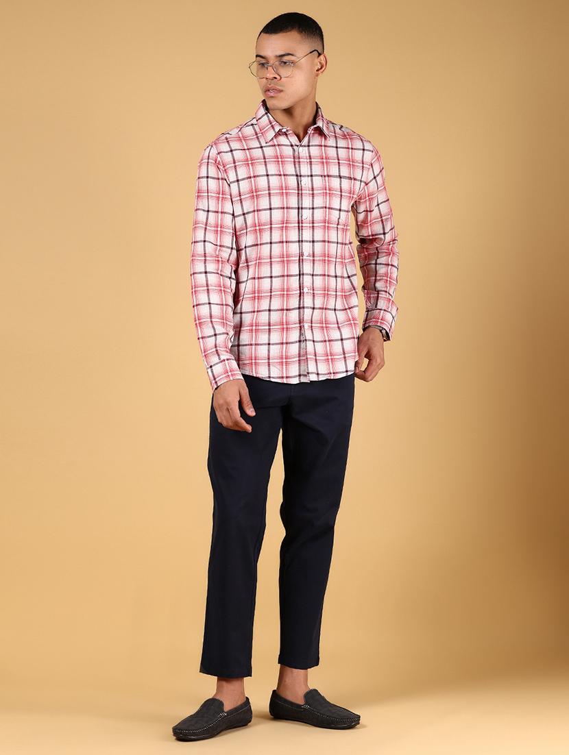 men checkered long sleeve regular fit casual shirt - 21872737 - Standard Image - 5