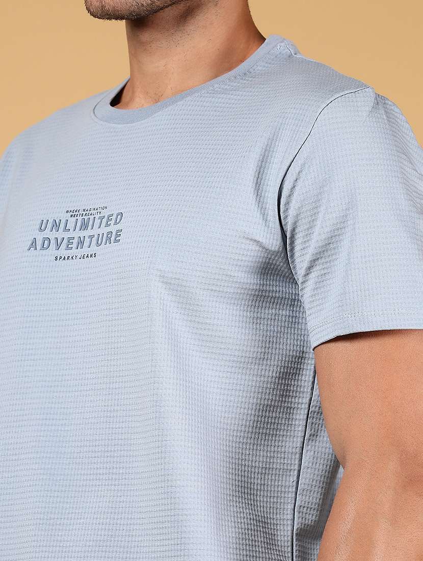 men chest print short sleeve regular fit t-shirt - 21872772 -  Standard Image - 3