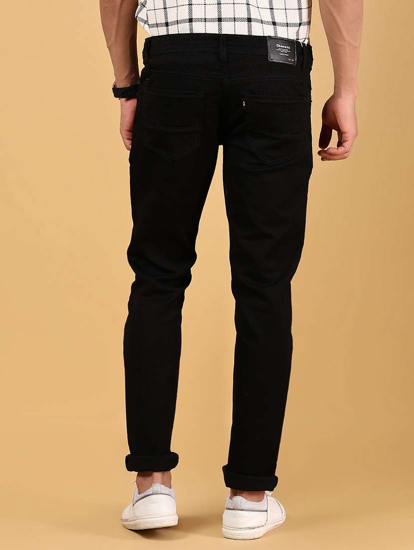 men solid mid rise slim fit jean - 21872816 -  Standard Image - 3