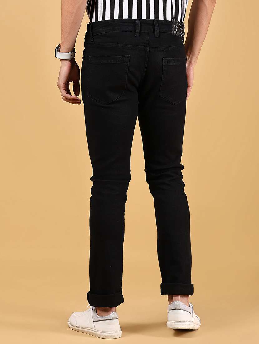 men solid mid rise slim fit jean - 21872817 -  Standard Image - 3