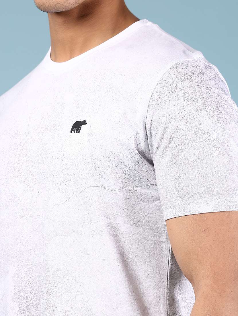 men printed short sleeve slim fit t-shirt - 21872831 - Standard Image - 3