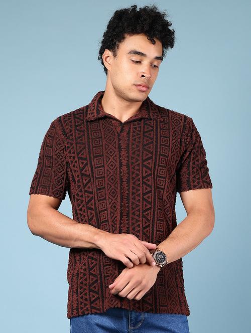 men self design short sleeve regular fit polo t-shirt - 21873027 -  Standard Image - 0
