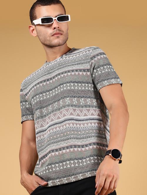 men self design short sleeve regular fit t-shirt - 21873068 -  Standard Image - 0