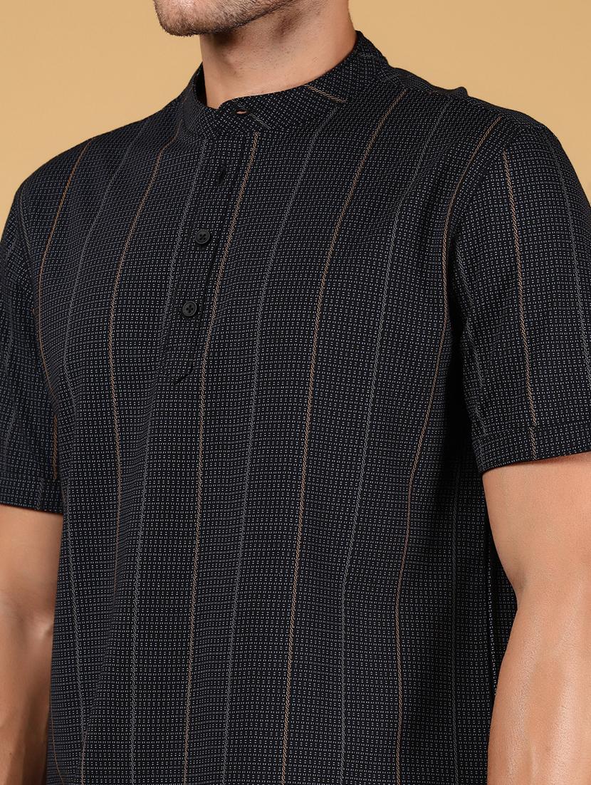 men striped short sleeve regular fit t-shirt - 21873075 - Standard Image - 3